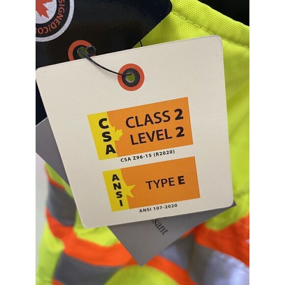 Tough Duck S79821 3X Hi-Vis Safety Insulated Overalls Florescent Yellow - Picture 12 of 16